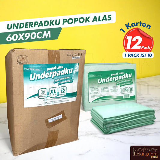 Underpadku Pad Diapers 60x90cm Green /10 x12 Pack
