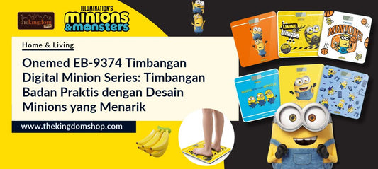 Onemed EB-9374 Timbangan Digital Minion Series: Timbangan Badan Praktis dengan Desain Minions yang Menarik