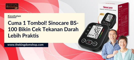 Cuma 1 Tombol! Sinocare BS-100 Bikin Cek Tekanan Darah Lebih Praktis