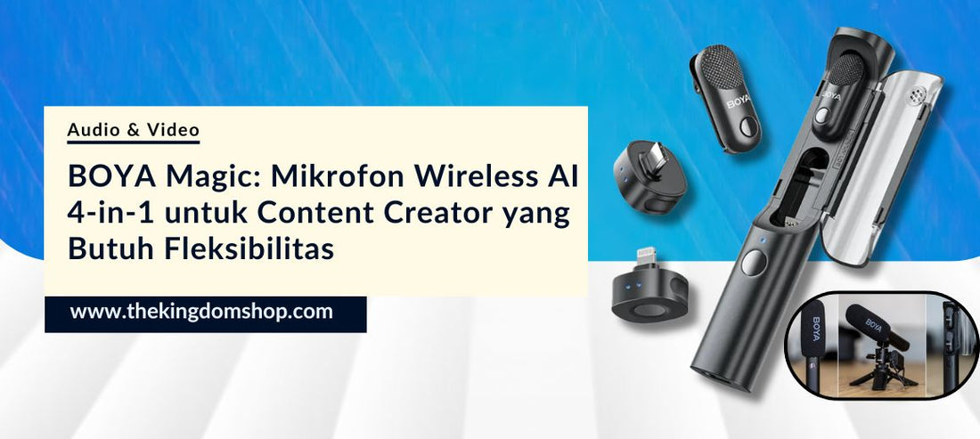 BOYA Magic: Mikrofon Wireless AI 4-in-1 untuk Content Creator yang Butuh Fleksibilitas