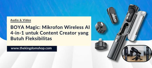 BOYA Magic: Mikrofon Wireless AI 4-in-1 untuk Content Creator yang Butuh Fleksibilitas