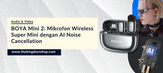 BOYA Mini 2: Mikrofon Wireless Super Mini dengan AI Noise Cancellation, Solusi Audio Jernih untuk Content Creator