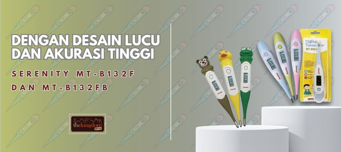 Termometer Digital Serenity MT-B132FB dan MT-B132F dengan Desain Lucu dan Akurasi Tinggi