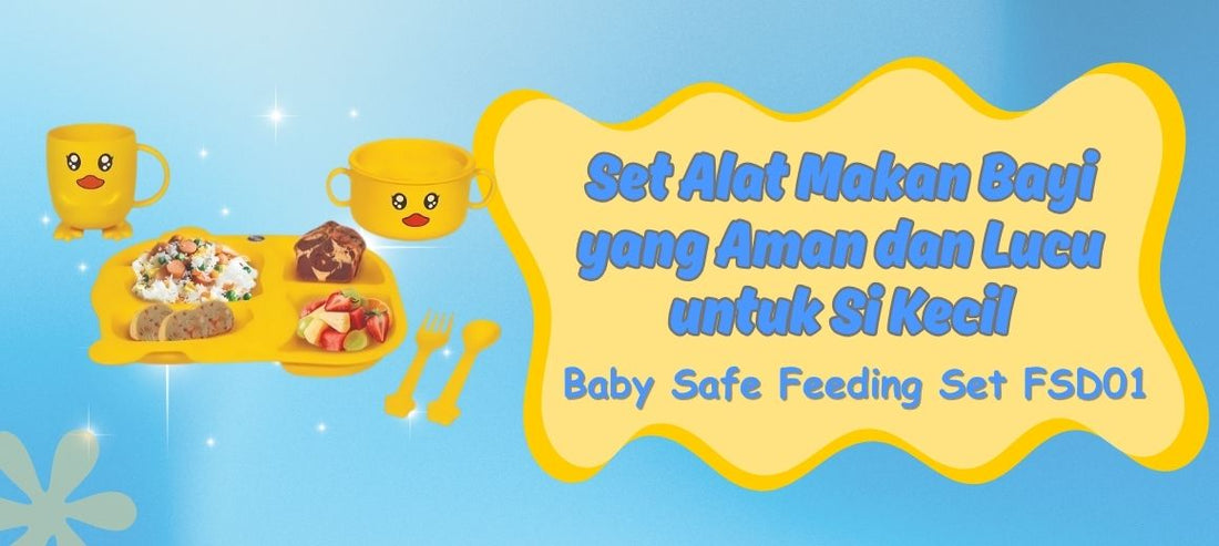 Baby Safe Feeding Set FSD01: Set Alat Makan Bayi yang Aman dan Lucu untuk Si Kecil
