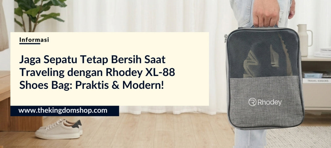 Jaga Sepatu Tetap Bersih Saat Traveling dengan Rhodey XL-88 Shoes Bag: Praktis & Modern!