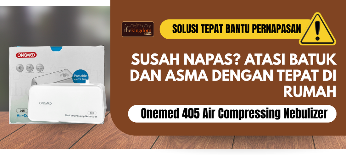 Solusi Terapi Pernapasan Praktis di Rumah Bisa Menggunakan Onemed 405 Air Compressing Nebulizer