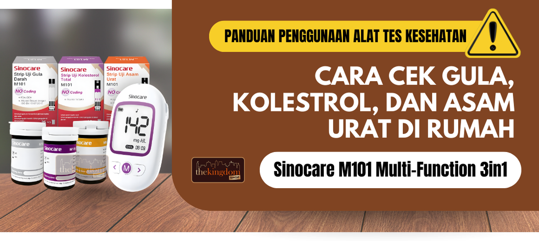 Cara Penggunaan Sinocare M101 Multi-Function 3in1 Monitoring System