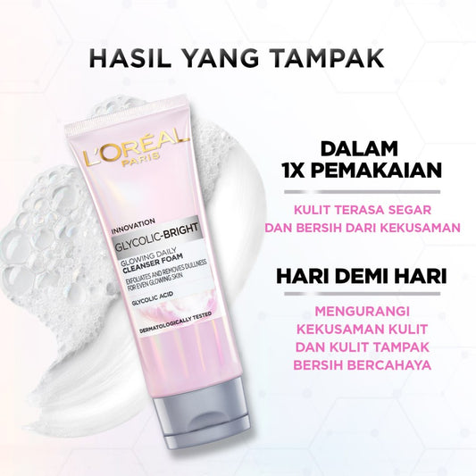 Loreal Glycolic Bright Cleanser Foam