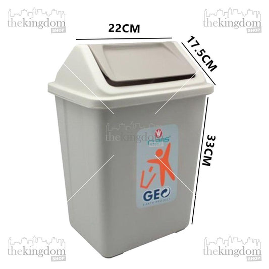 Claris 1100 Geo Enzo Dustbin 7L Cream