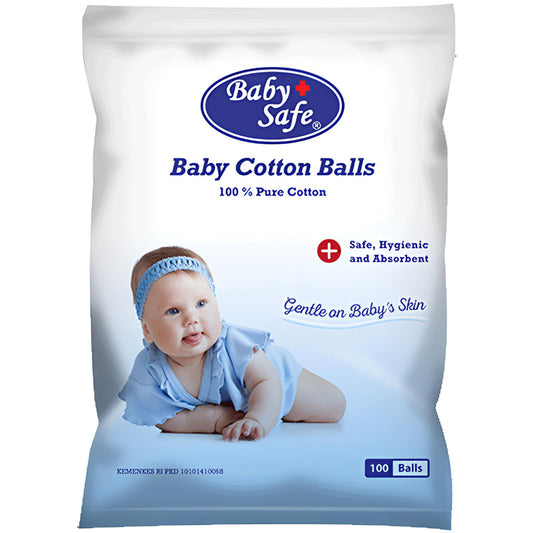 Baby Safe CB050 Cotton Balls /100 - The Kingdom Shop