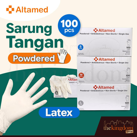 Altamed Latex Gloves PP (Powdered) /100