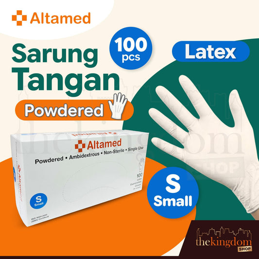 Altamed Latex Gloves PP (Powdered) /100