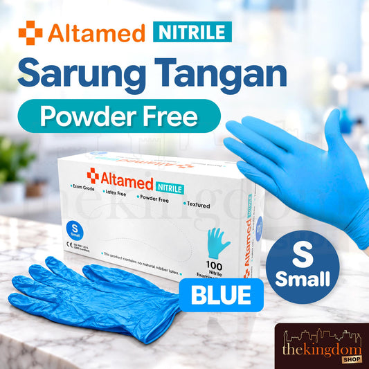 Altamed Nitrile Gloves PF (Powder Free) Blue /100