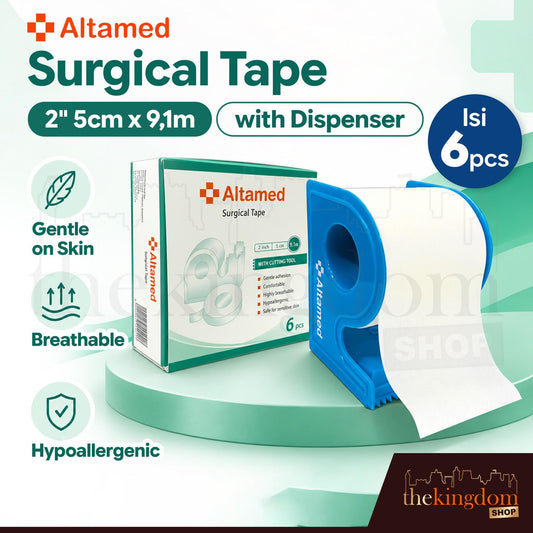 Altamed Surgical Tape 2" 5cm x 9,1m w/ Dispenser /6