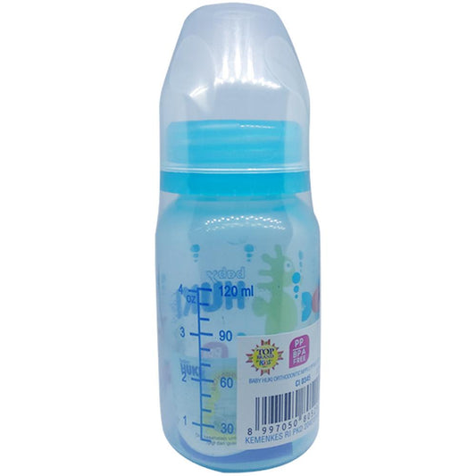 Huki CI0345 Orthodontic Teat PP 120ml Blue