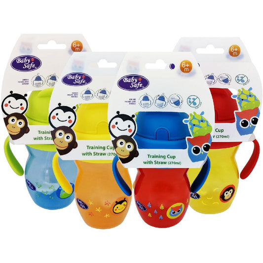 Baby Safe SK019 Training Cup Weighted Straw 270ml - The Kingdom Shop