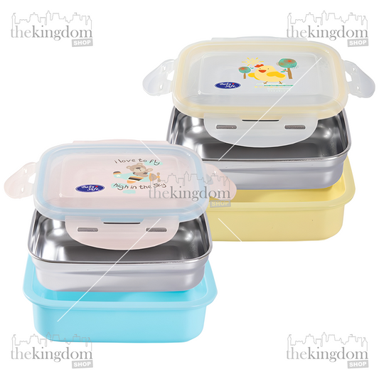 Baby Safe SS008 Square Lunch Box 270ml - The Kingdom Shop