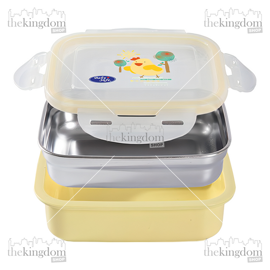 Baby Safe SS008 Square Lunch Box 270ml - The Kingdom Shop