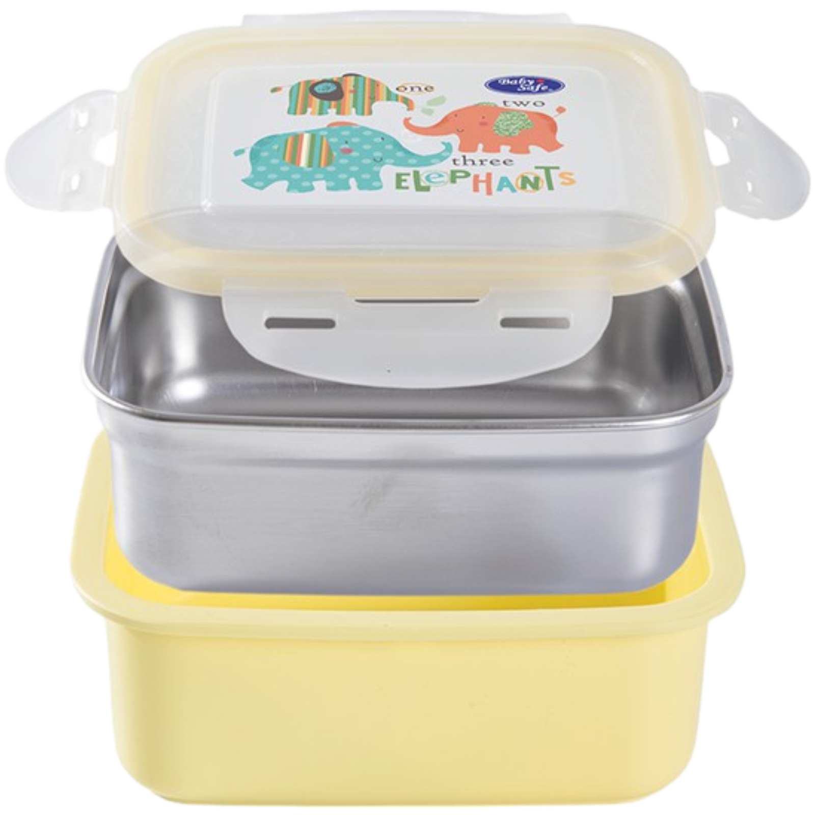 Baby Safe SS009 Square Lunch Box 360ml - The Kingdom Shop