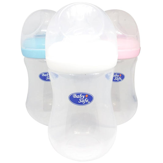 Baby Safe WN02B WN02P WN02W Wide Neck Bottle 250ml - The Kingdom Shop