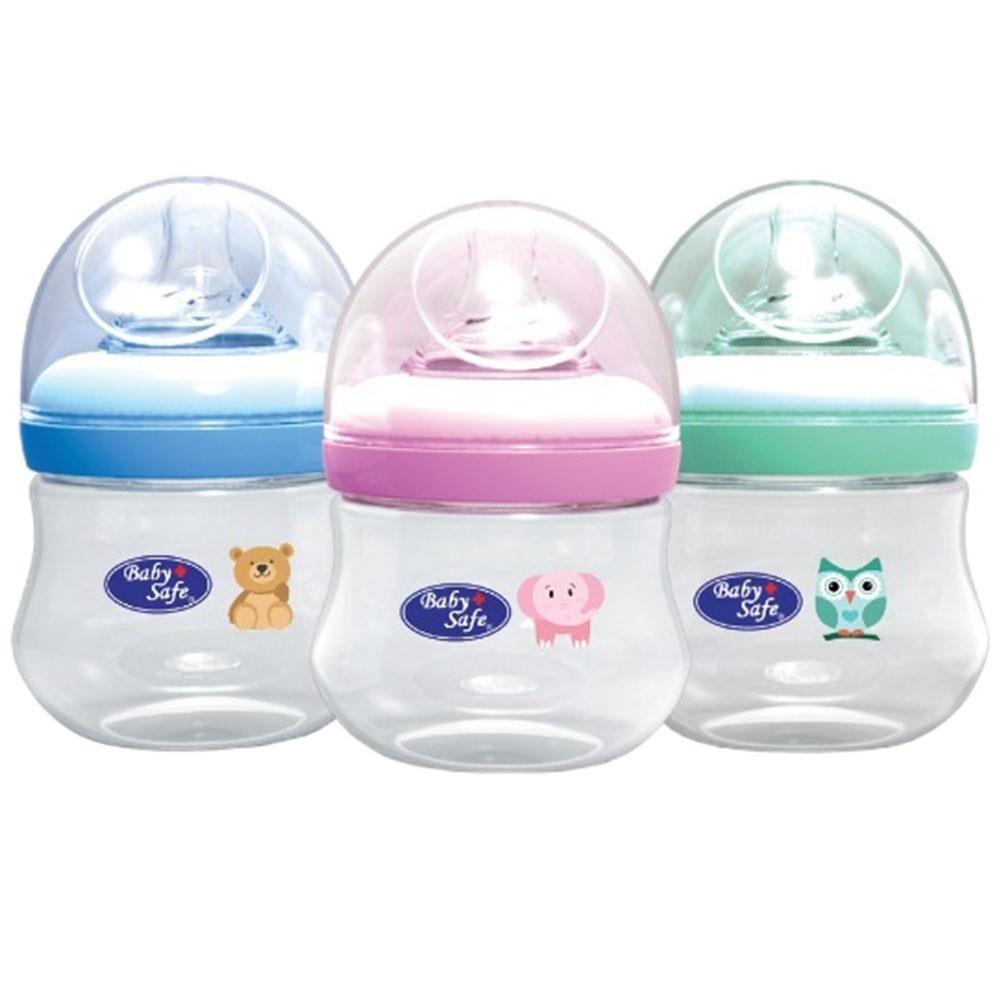 Baby Safe WN04B WN04G WN04P Wide Neck Bottle 125ml - The Kingdom Shop