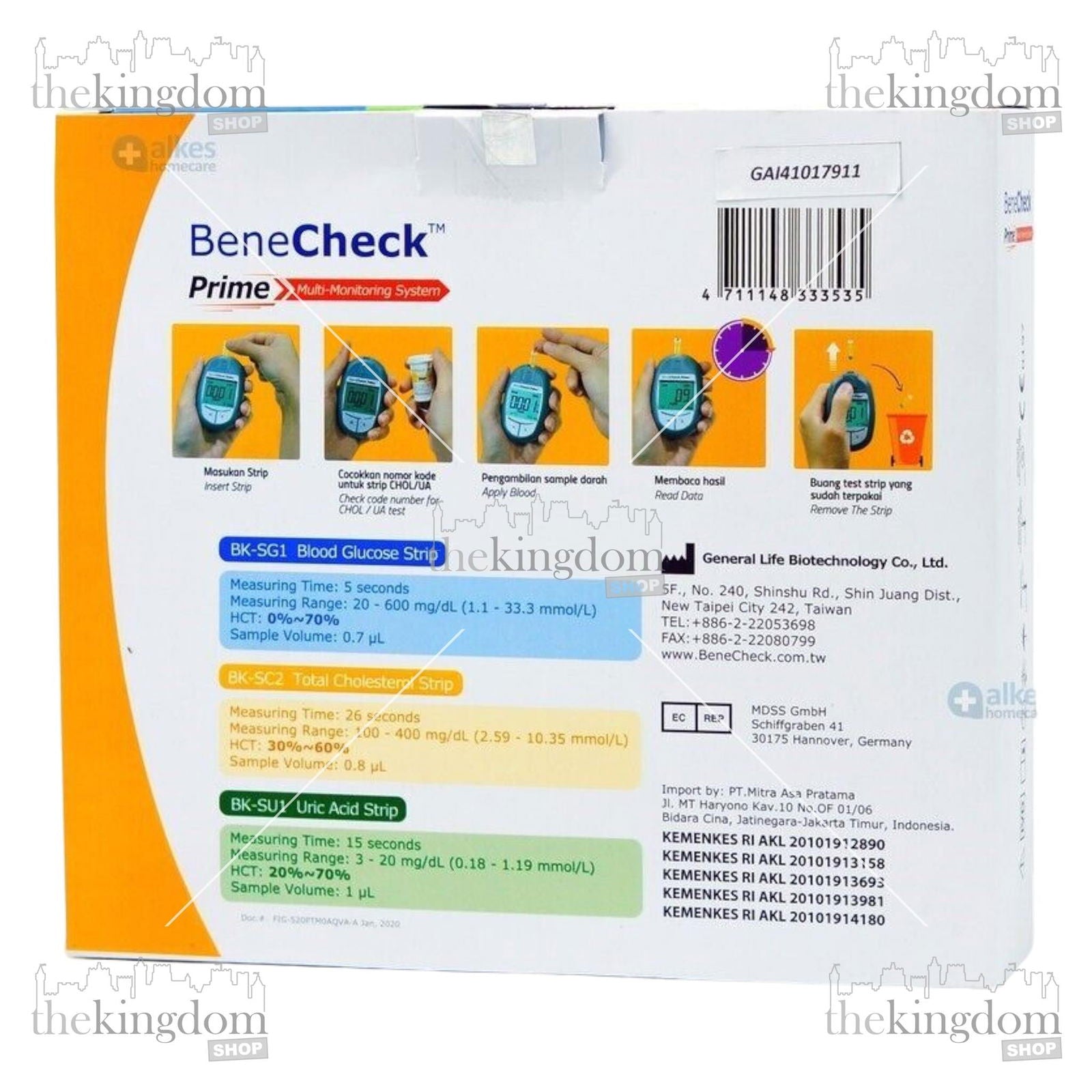 BeneCheck Prime 3in1 Multi-Monitoring System - The Kingdom Shop