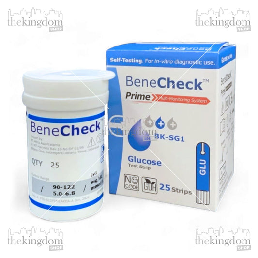 BeneCheck Prime BK-SG1 Glucose Strip /25 - The Kingdom Shop