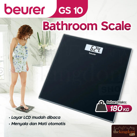 Beurer GS 10 Glass Bathroom Scale Black