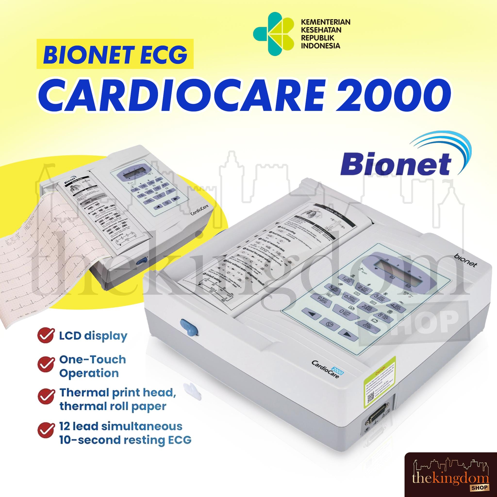 Jual Bionet ECG CardioCare 2000 EKG bionet di Toko The Kingdom Shop
