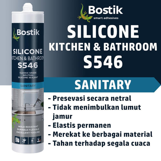 Bostik S546 Silicone Kitchen & Bathroom 280ml