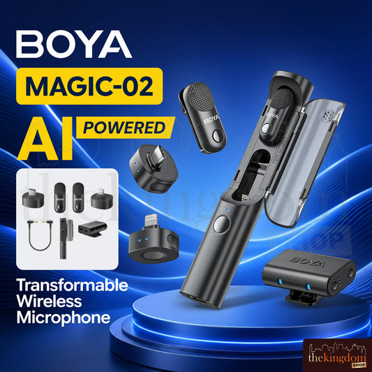 Boya Magic-02 AI-Powered Transformable Wireless Microphone