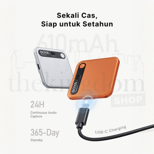 Boya Notra AI Note Taker Purple
