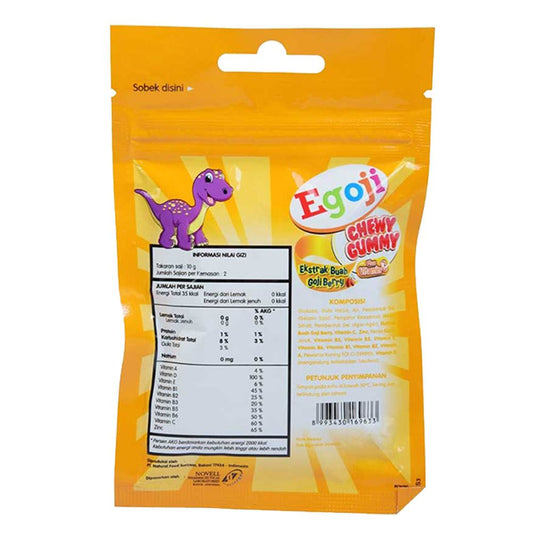 Egoji Chewy Gummy Orange Flavor Sachet