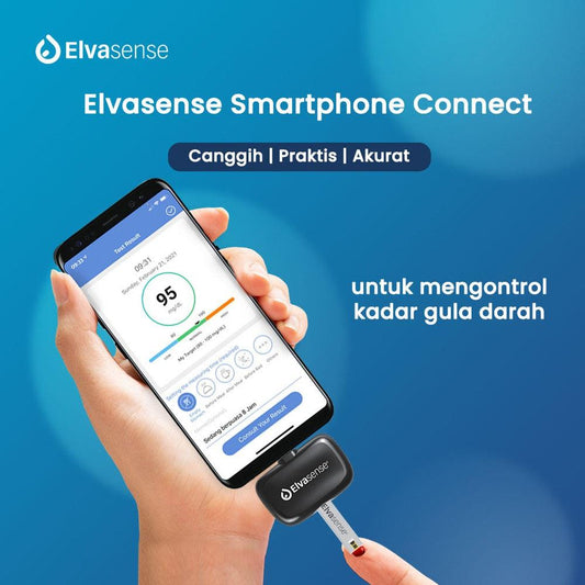 Elvasense BGSC1 Blood Glucose Monitor Kit ON