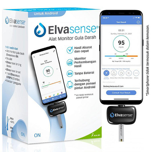 Elvasense BGSC1 Blood Glucose Monitor Kit ON