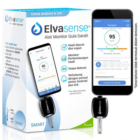 Elvasense BGSC2 Blood Glucose Monitor Kit Smart