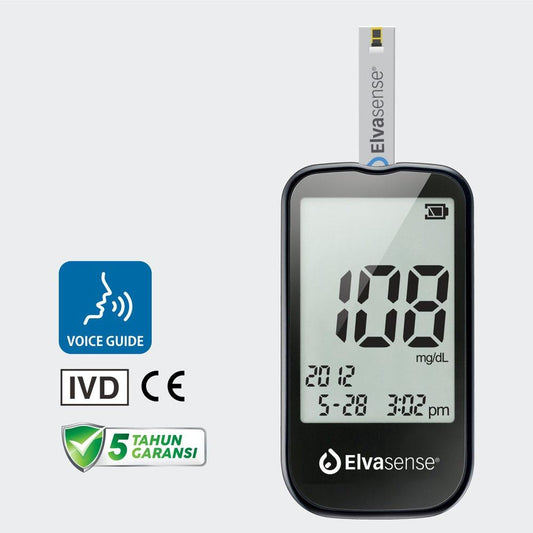 Elvasense BGVC1 Blood Glucose Monitor Kit Voice