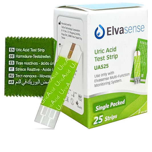 Elvasense UAS25 Uric Acid Test Strip /25