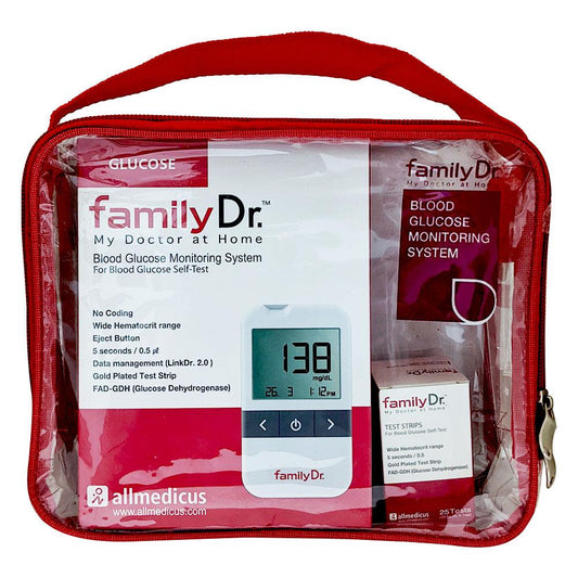 FamilyDr Glucose Pack (Gluco Meter + Strips /25)