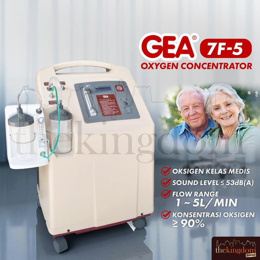 GEA 7F-5 Oxygen Concentrator Alat Bantu Pernapasan Oksigen Konsentrator