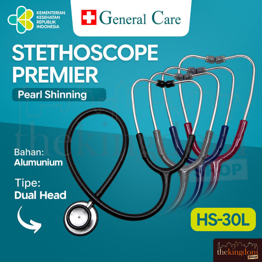 General Care HS-30L Stethoscope Premier Pearl Shinning Dual Head