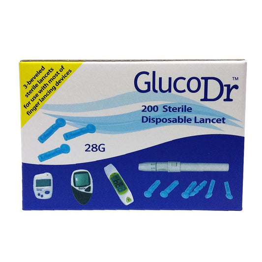 GlucoDr Sterile Disposable Lancet 28G /200