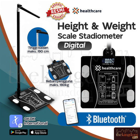 Onehealth RGZ-100 Digital Height &amp; Weight Scale Stadiometer 