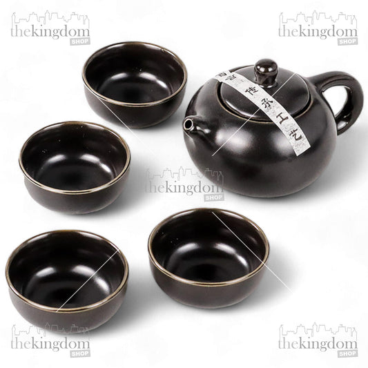 Homadise JJ007 Chinese Japanese Teapot with 4 Cup Black