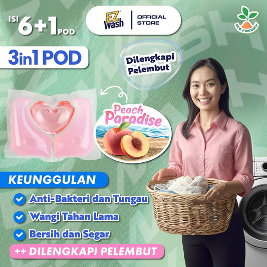 EZWash Laundry Pod 3in1 Chamber Peach Paradise /7
