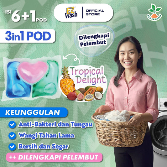 EZWash Laundry Pod 3in1 Chamber Tropical Delight /7