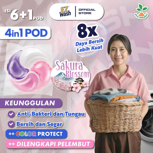 EZWash Laundry Pod 4in1 Chamber Sakura Blossom /7