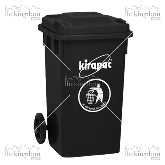 Kirapac KLX 9100 Dustbin 100 Liter with Wheels Black