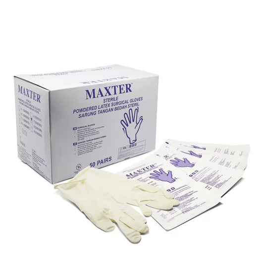 Maxter Latex Surgical Sterile PP (Powdered) /50