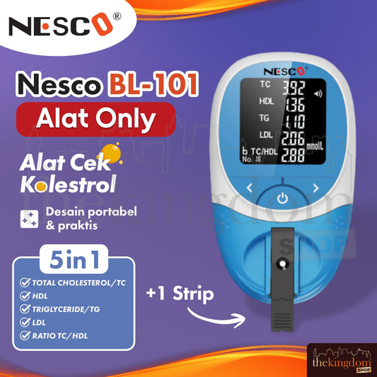 Nesco BL-101 5in1 Lipid Panel Monitoring ALAT ONLY + 1 Strip